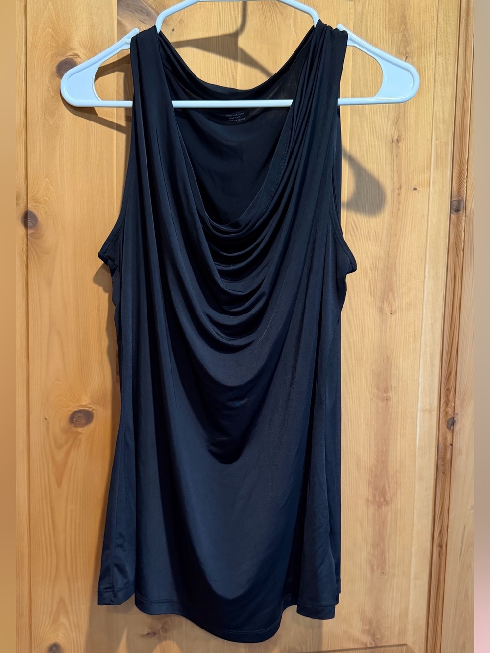 Worthington Black Sleeveless Cowl Neck Tank